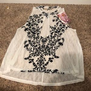 Brand new lace top